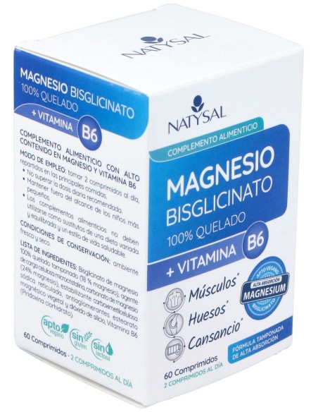 Natysal Magnesio + Vitamina B6 700Mg 60Caps
