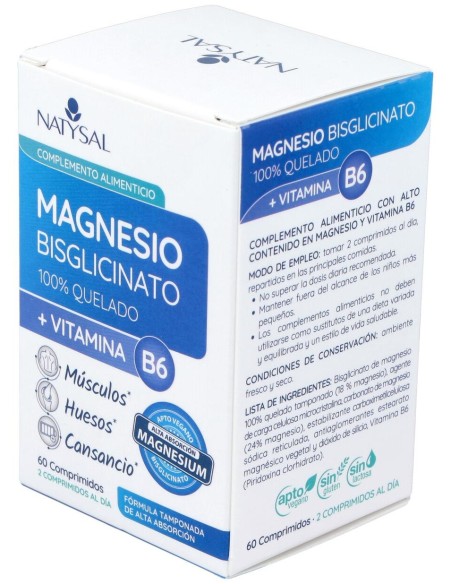 Natysal Magnesio + Vitamina B6 700Mg 60Caps