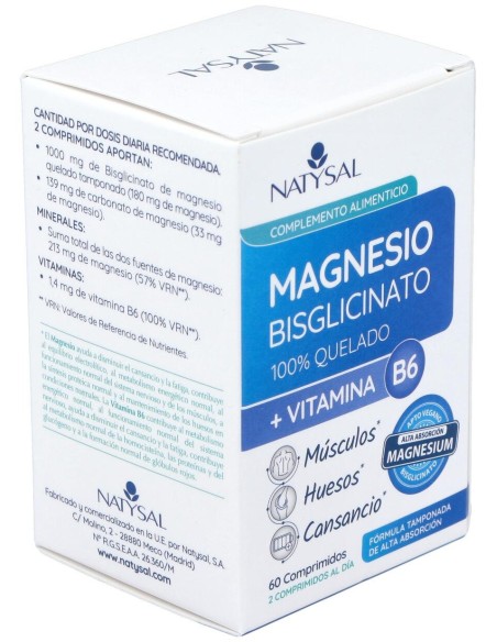 Natysal Magnesio + Vitamina B6 700Mg 60Caps