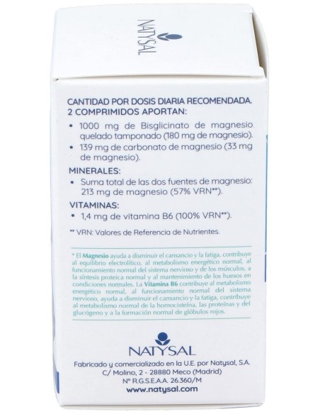 Natysal Magnesio + Vitamina B6 700Mg 60Caps