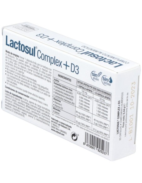 Lactosul Complex D3 20Cap.