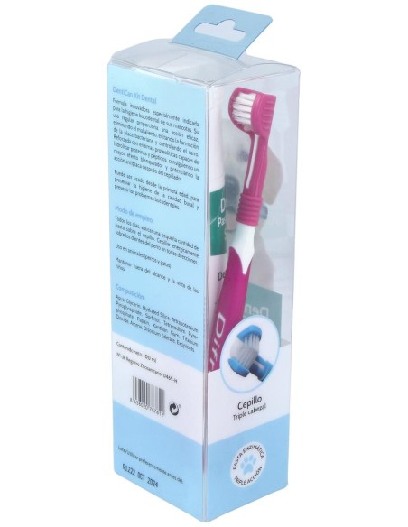 Kit Dental Cepillo+Pasta Perros 100Gr.