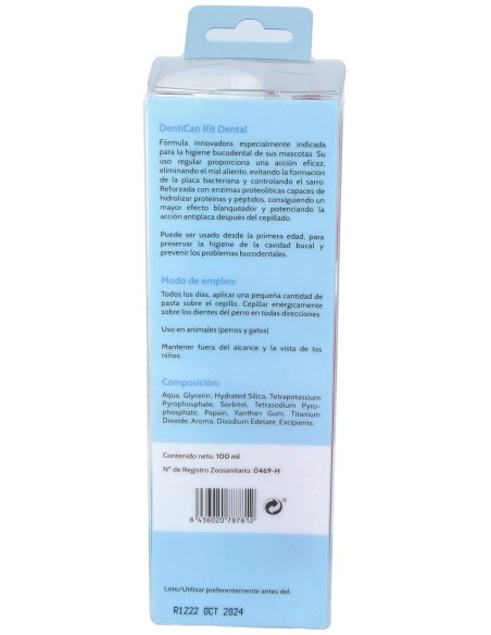 Kit Dental Cepillo+Pasta Perros 100Gr.