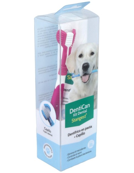 Kit Dental Cepillo+Pasta Perros 100Gr.