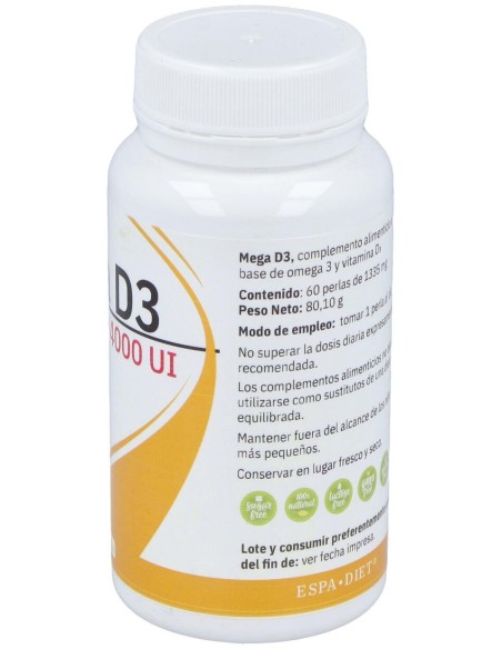 Mega D3 4000Ui 60Perlas
