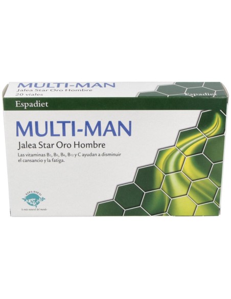 Espadiet Jalea Real Oro Hombre 20Uds