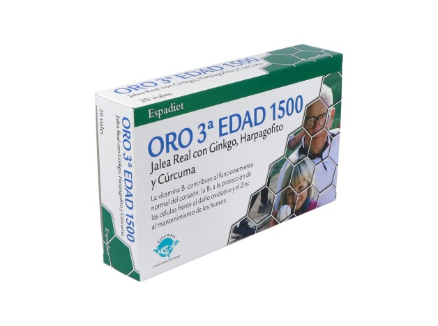 Espadiet Jalea Real Tercera Edad Oro 20Uds