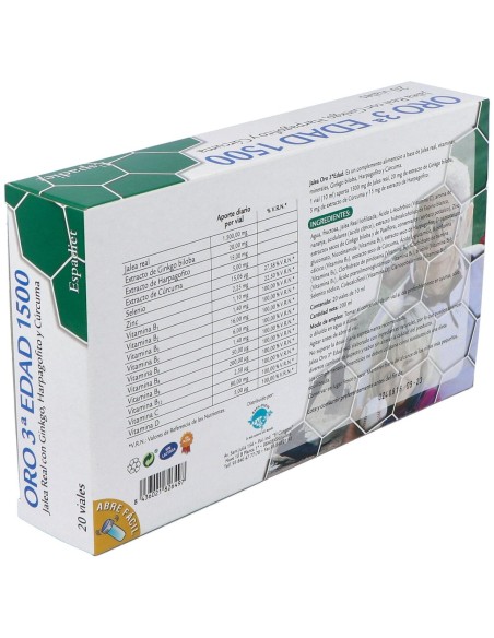Espadiet Jalea Real Tercera Edad Oro 20Uds