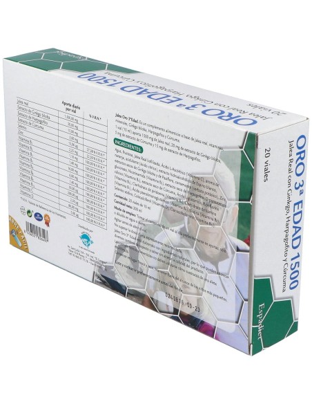 Espadiet Jalea Real Tercera Edad Oro 20Uds