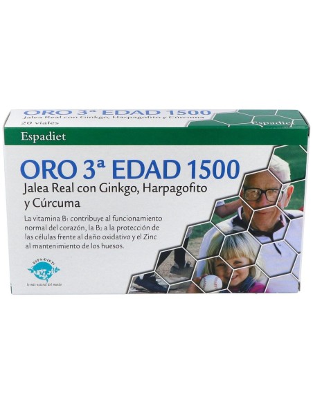 Espadiet Jalea Real Tercera Edad Oro 20Uds