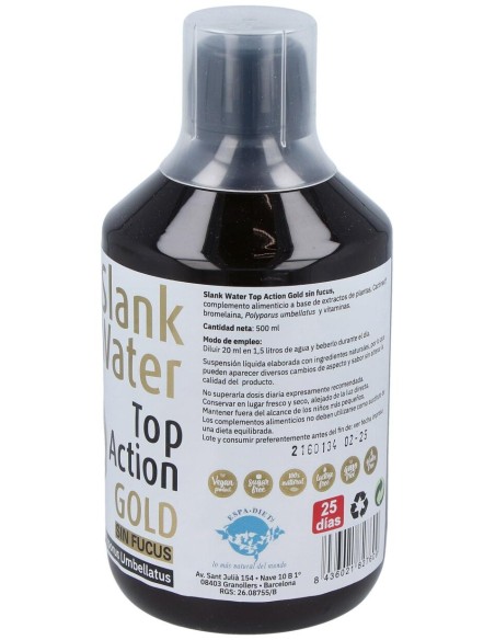 Slank Water Top Action Gold Sin Fucus 500Ml.