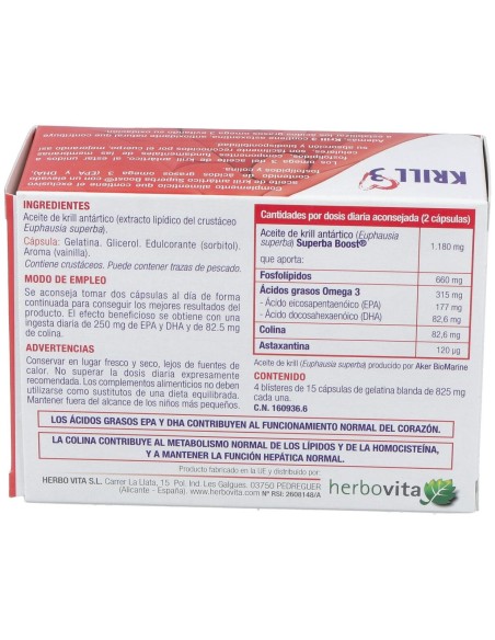 Herbovita Krill 3 60Cáps