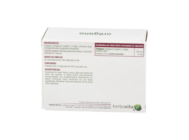 Herbovita Orégano 60Caps