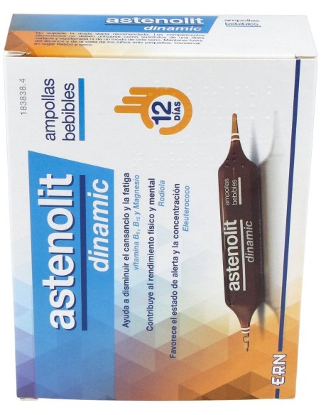 Astenolit Dinamic 12 Ampollas Bebibles