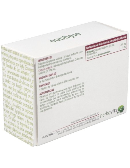 Herbovita Orégano 60Caps