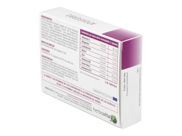 Herbovita Apoxferro 30Cáps