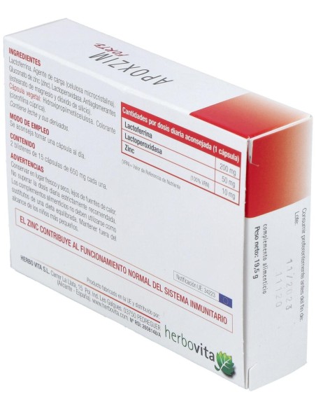 Herbovita Apoxzim Forte 30Caps