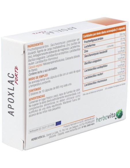 Herbovita Apoxlac Forte 20Caps