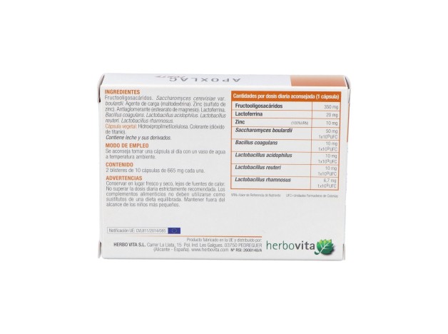 Herbovita Apoxlac Forte 20Caps