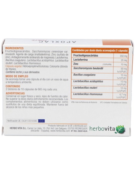Herbovita Apoxlac Forte 20Caps