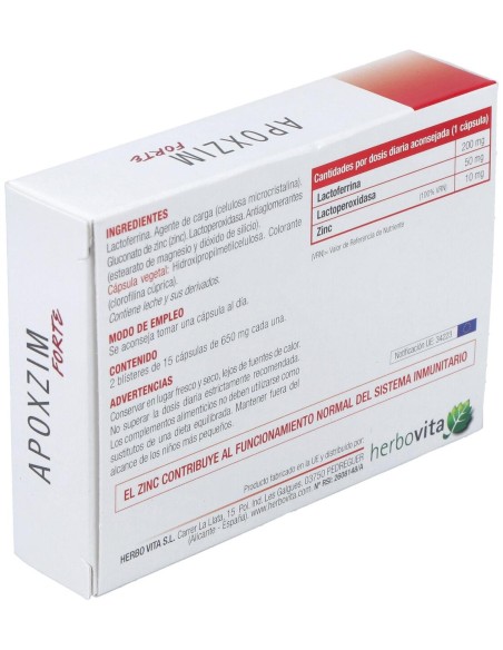 Herbovita Apoxzim Forte 30Caps