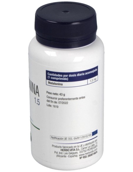 Herbovita Melatonina 1_5 90Comp