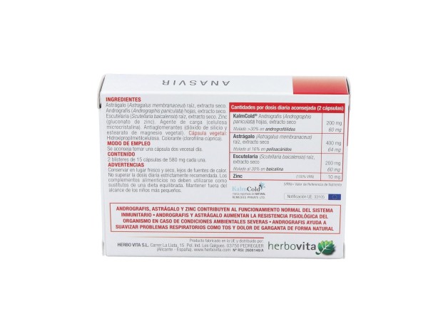 Herbovita Anasvir 30Caps