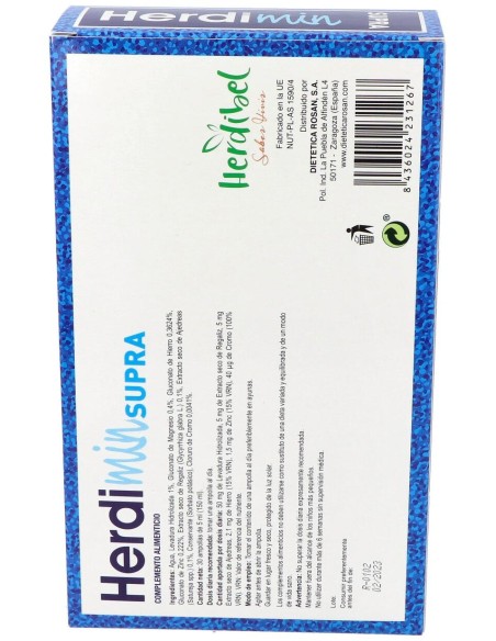Herdibel Herdimin Supra 30 Ampollas