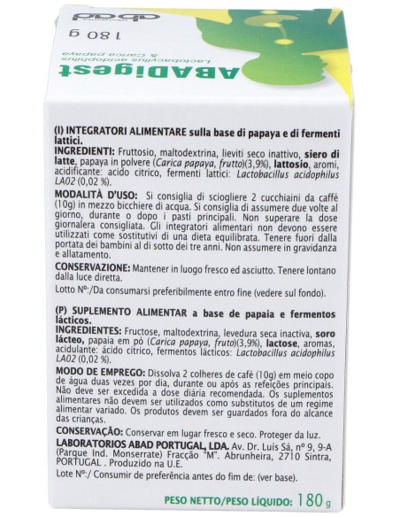 Abad Abadigest Vadessa Bote 180 G