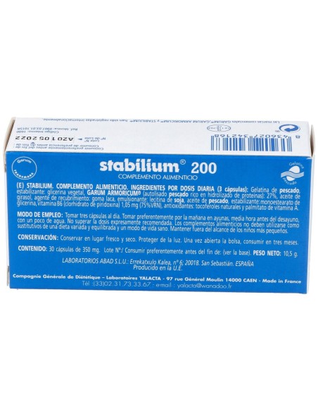 Stabilium 200 Mg 30 Caps