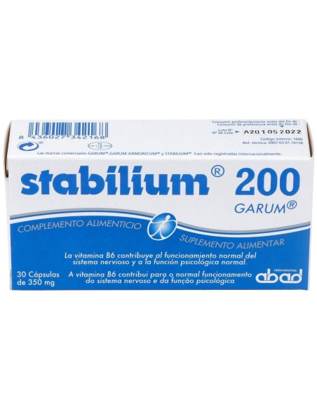 Stabilium 200 Mg 30 Caps