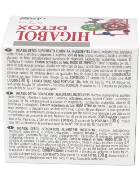 Higabol Detox (Dinamivit) 20Sbrs