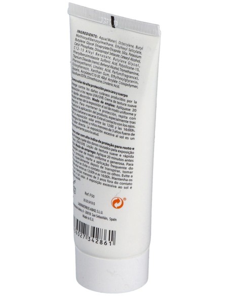 Crema Solar Muy Alta Proteccion 50+ 100Ml.
