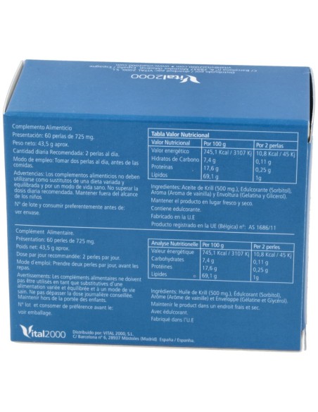 Krillart Omega 3 Krill 60Perlas