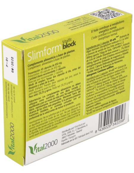 Vital 2000 Slimform Block 45Caps