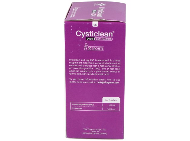 Cysticlean D-Manosa Con 240Mg Pac Y Arándano...