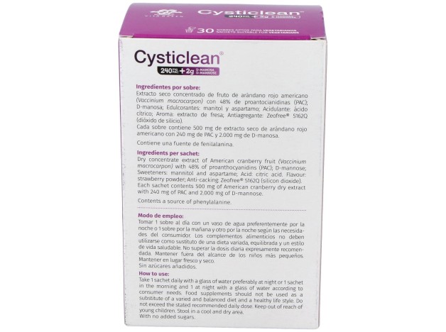 Cysticlean D-Manosa Con 240Mg Pac Y Arándano...