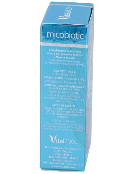 Vital 2000 Micobiotic Sobres 10 Sticks