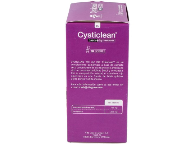 Cysticlean D-Manosa Con 240Mg Pac Y Arándano...