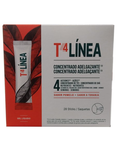 T4 Línea Sabor Té de Pomelo 28 Sticks 10 ml