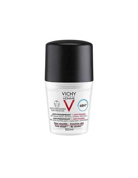 Vichy Desodorante Hombre 48H Antitranspirante y Antimanchas 50 ml