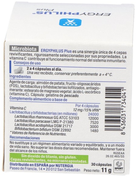 Ergyphilus Plus 30Cap. (Refrigeracion)