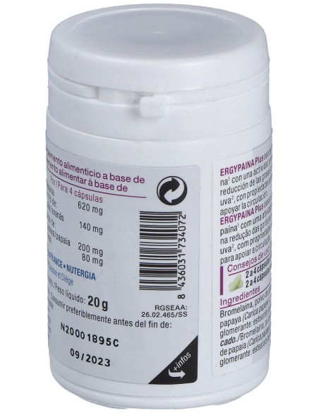 Nutergia Ergypaina Plus 60 Caps