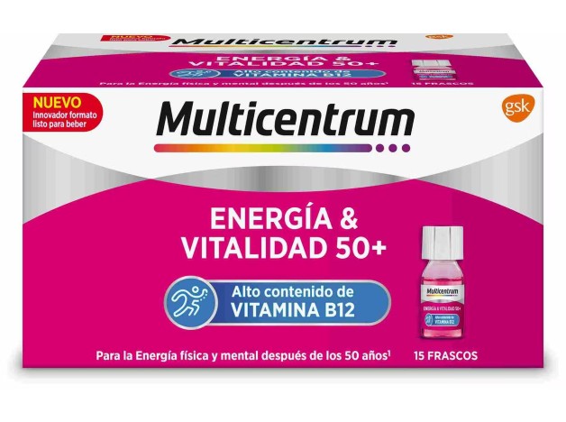 Multicentrum Energía & Vitalidad 50+ 15 frascos
