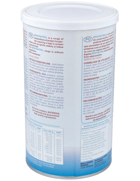 Ergynutril (Proteinas) Cacao Polvo 350Gr.