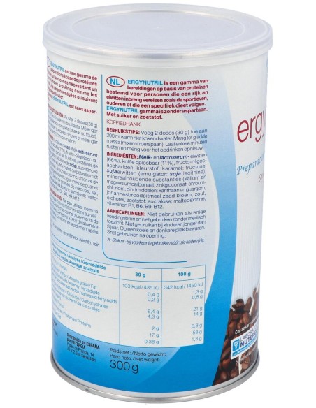 Ergynutril (Proteinas) Cafe Polvo 300Gr.