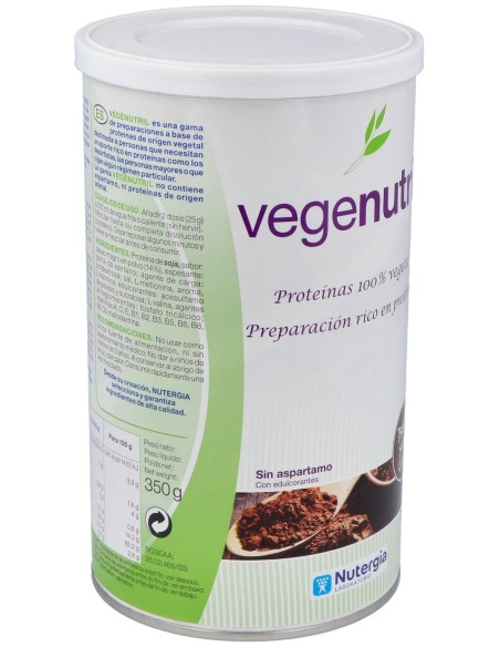 Nutergia Vegenutril Bebida De Cacao Tarro De 300G
