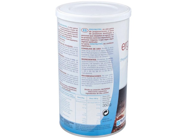Ergynutril (Proteinas) Cacao Polvo 350Gr.