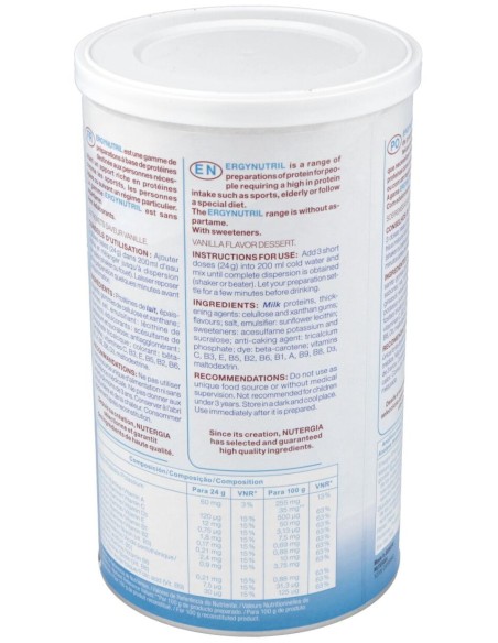 Ergynutril (Proteinas) Vainilla Polvo 350Gr.