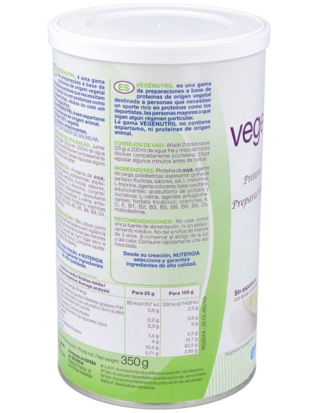 Nutergia Vegenutril Vainilla Bote 300G